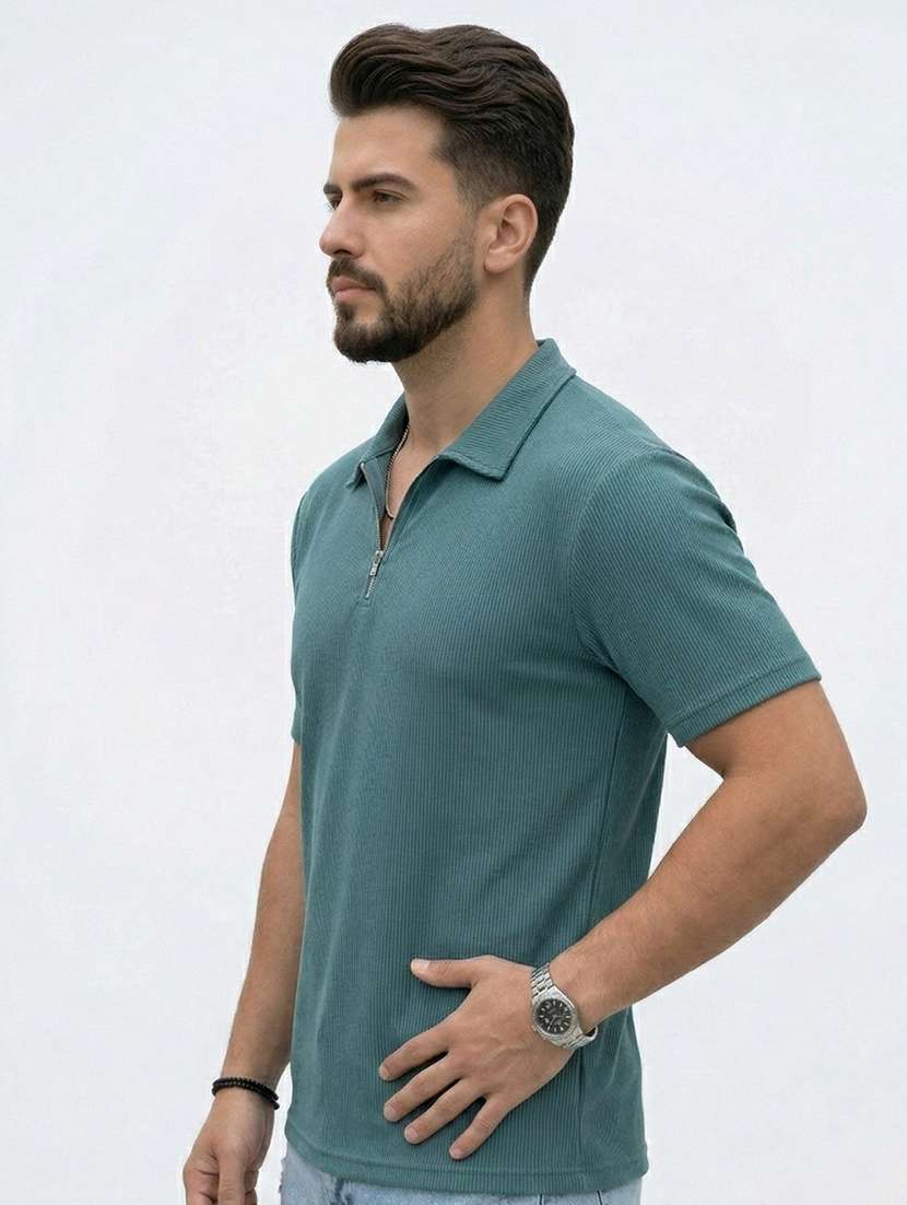 men self design short sleeve regular fit polo t-shirt - 22480852 -  Standard Image - 2