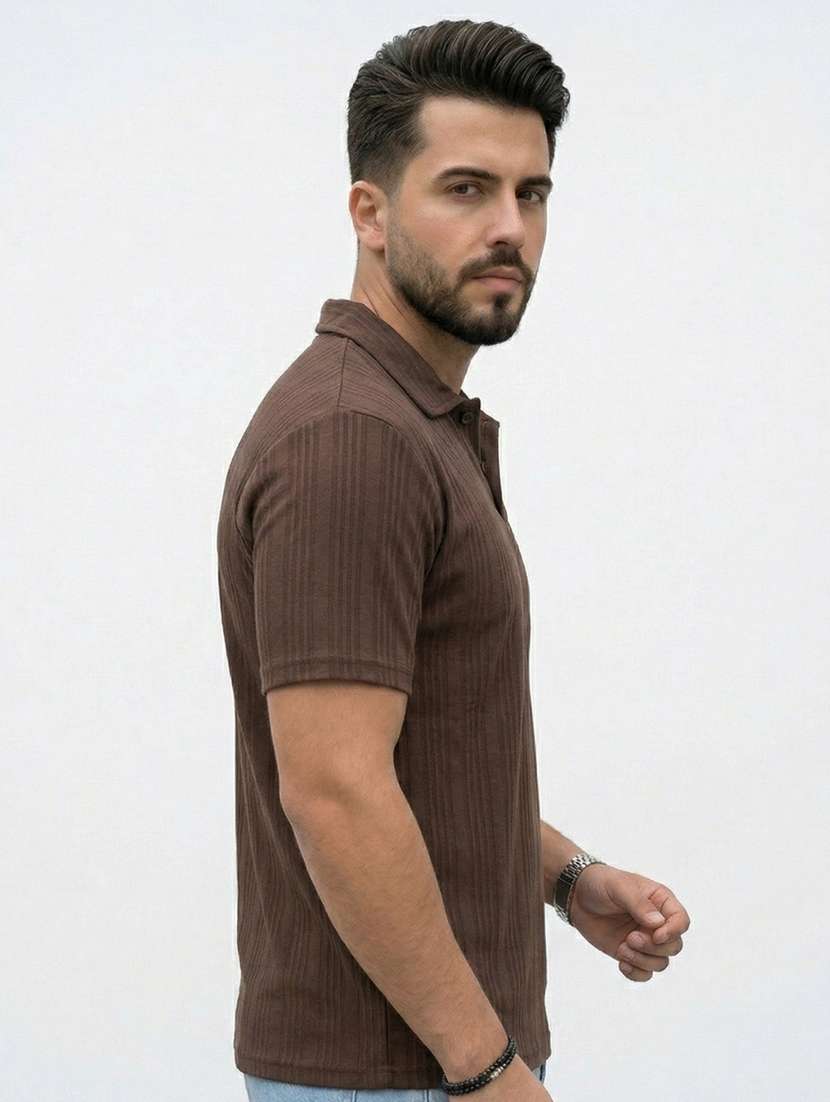men self design short sleeve regular fit polo t-shirt - 22480856 -  Standard Image - 2