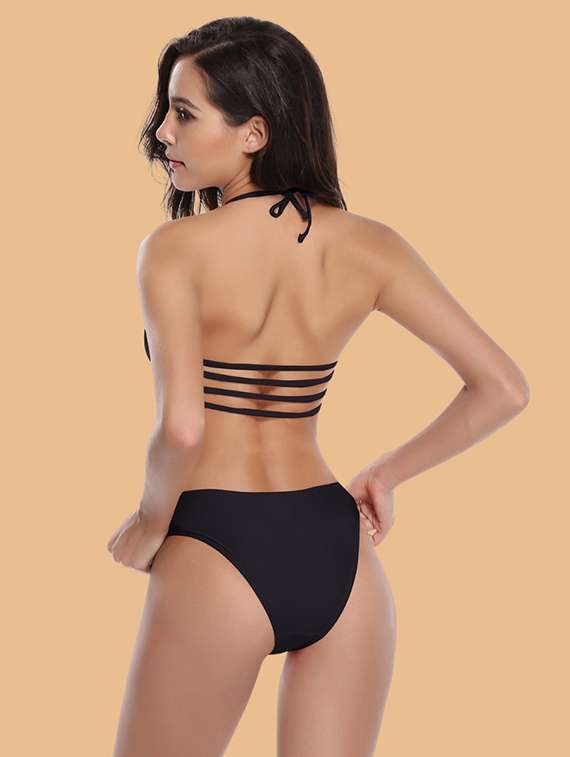 women black nylon bikini - 22481693 -  Standard Image - 2