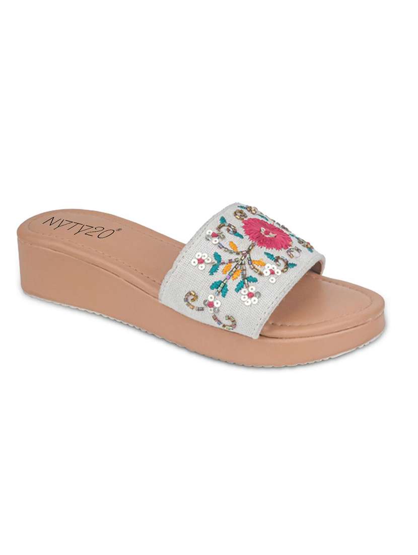women maroon slip on wedge - 22481714 -  Standard Image - 2