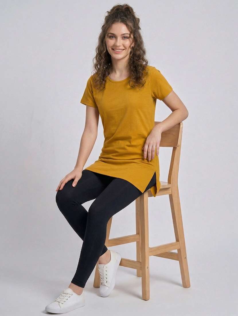 women solid short sleeve loungewear t-shirt - 22485947 -  Standard Image - 2