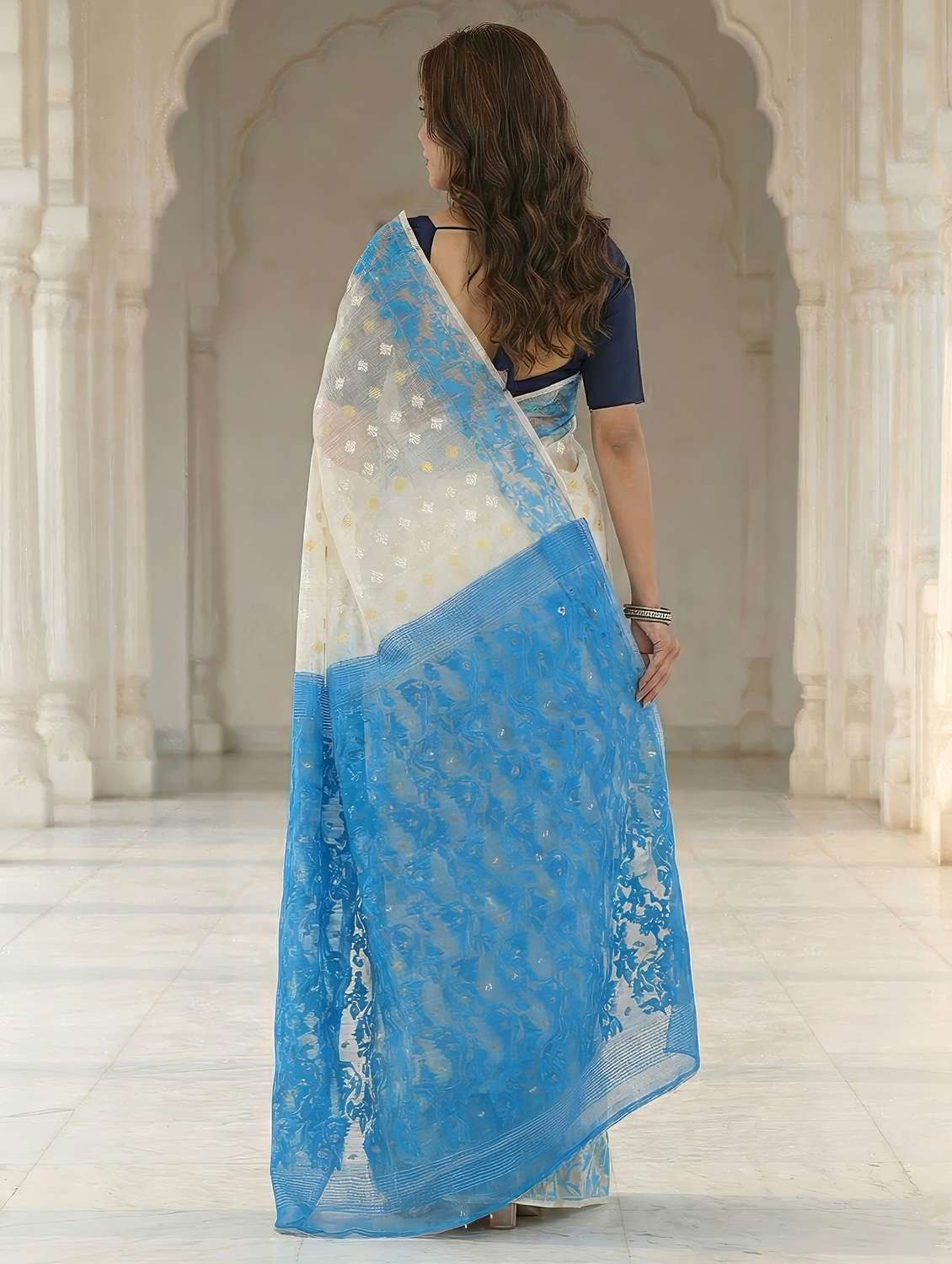 women self design jamdani saree - 22486114 -  Standard Image - 2