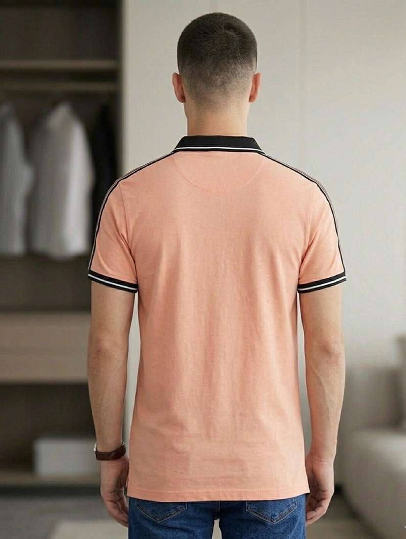 men solid short sleeve regular fit polo t-shirt - 22486174 -  Standard Image - 2
