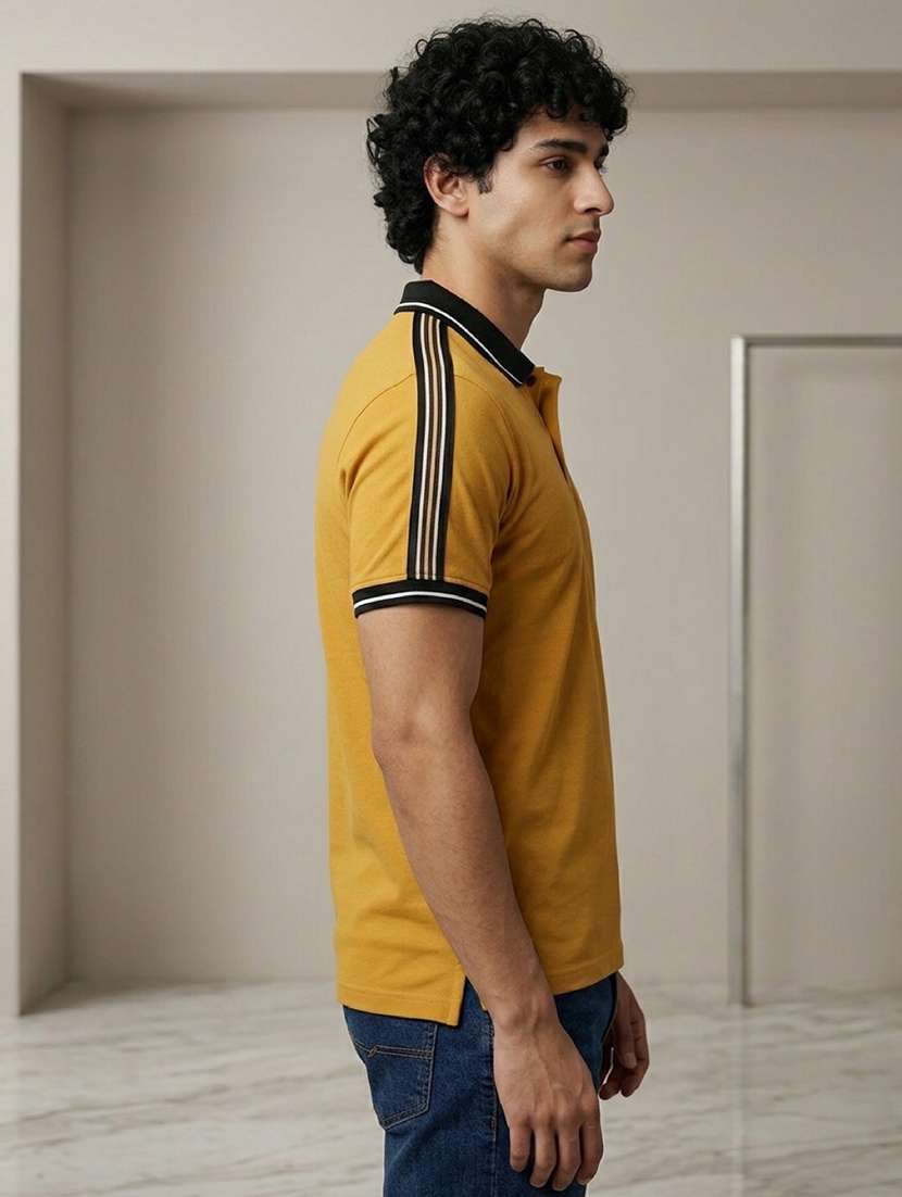 men solid short sleeve regular fit polo t-shirt - 22486188 -  Standard Image - 2