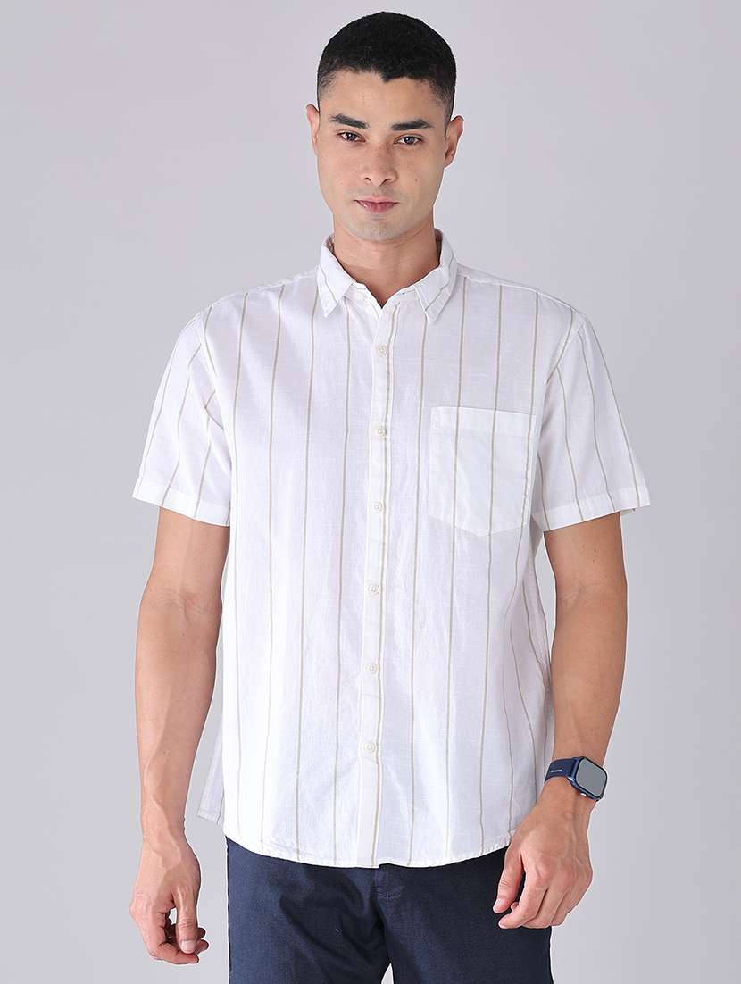 men printed short sleeves regular fit casual shirt - 22486446 -  Standard Image - 2