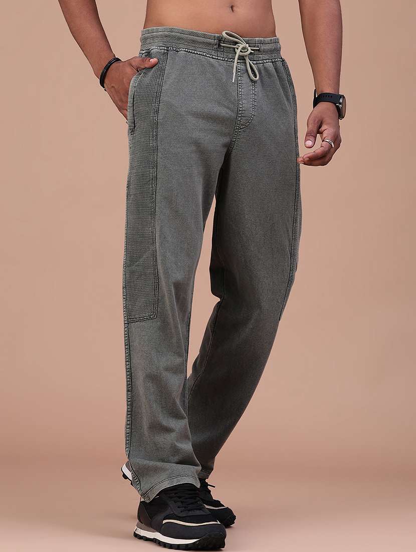 Men Textured Mid Rise Full Length Track Pant - 22486620 -  Standard Image - 2
