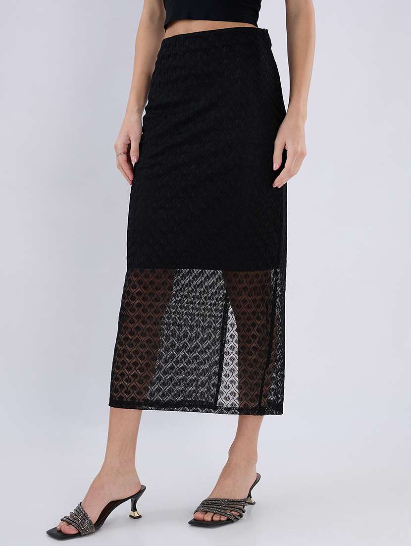 girls crochet chevron pencil midi skirt - 22486711 -  Standard Image - 2
