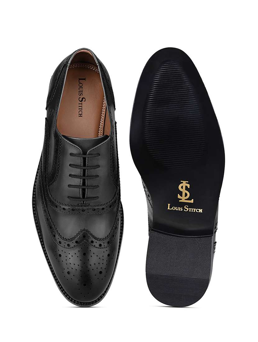 men black lace-up brouge - 22486856 -  Standard Image - 2