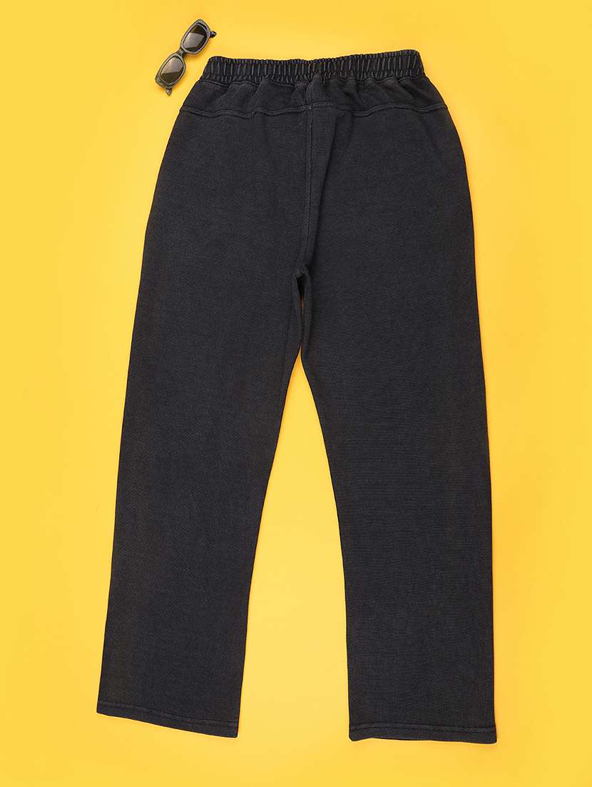 boys solid mid rise regular fit track pant - 22488526 -  Standard Image - 2