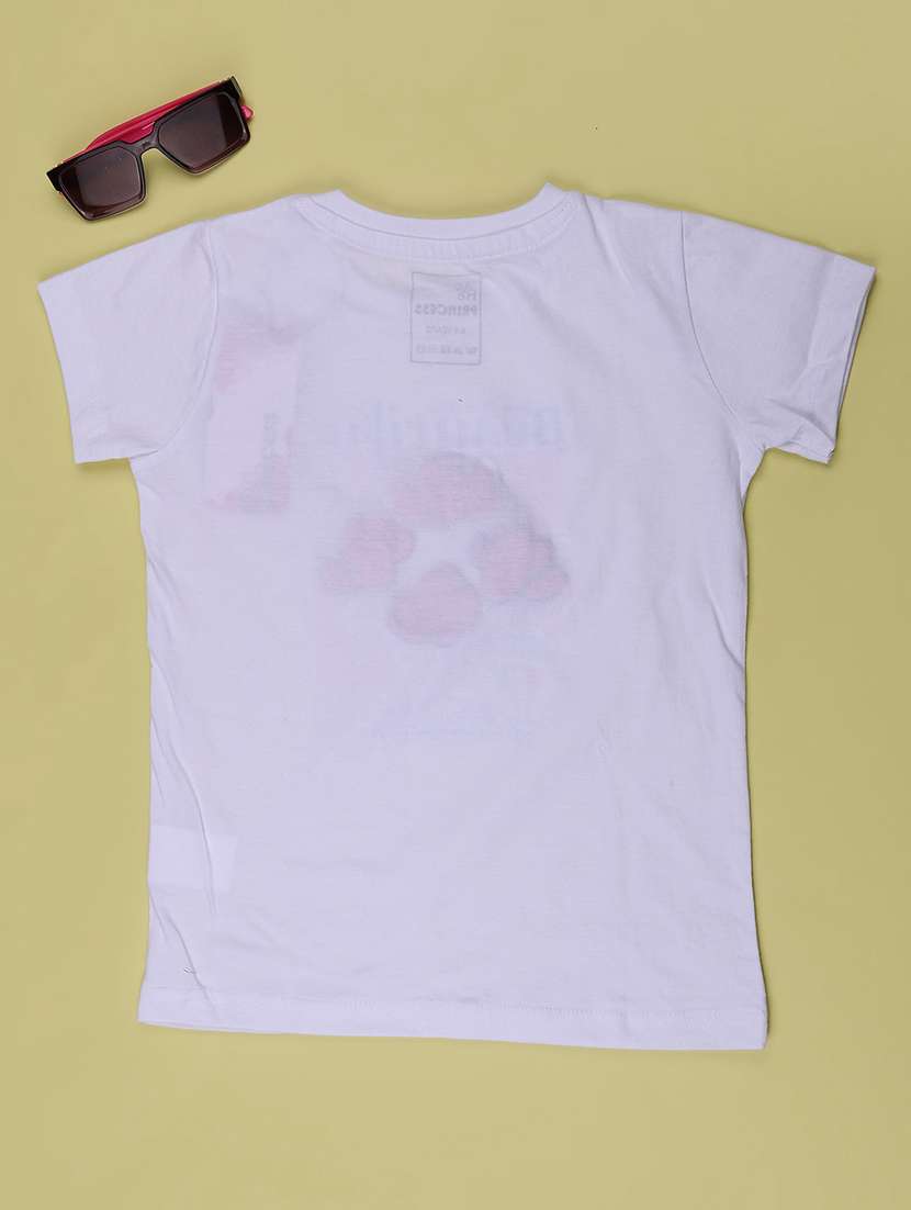 Girls Printed Short Sleeves Regular Fit Tee - 22488870 -  Standard Image - 2