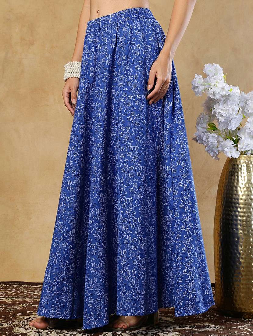 girls printed cotton a-line maxi skirt - 22489346 -  Standard Image - 2