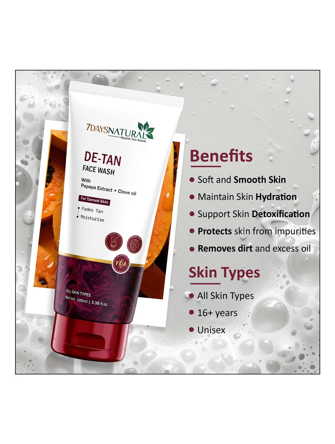 de- tan face wash - 22489414 -  Standard Image - 2