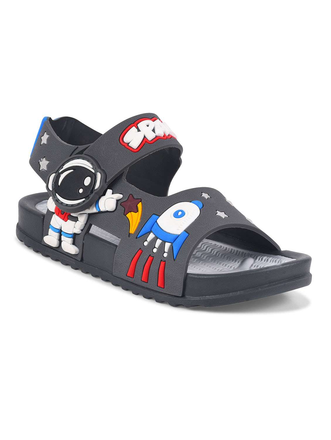 kids grey synthetic floater - 22489559 -  Standard Image - 2
