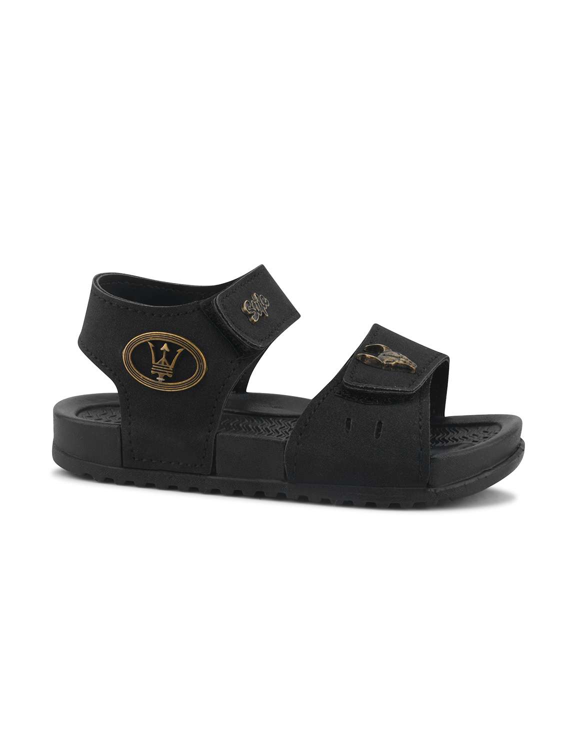 kids black synthetic floater - 22489630 -  Standard Image - 2