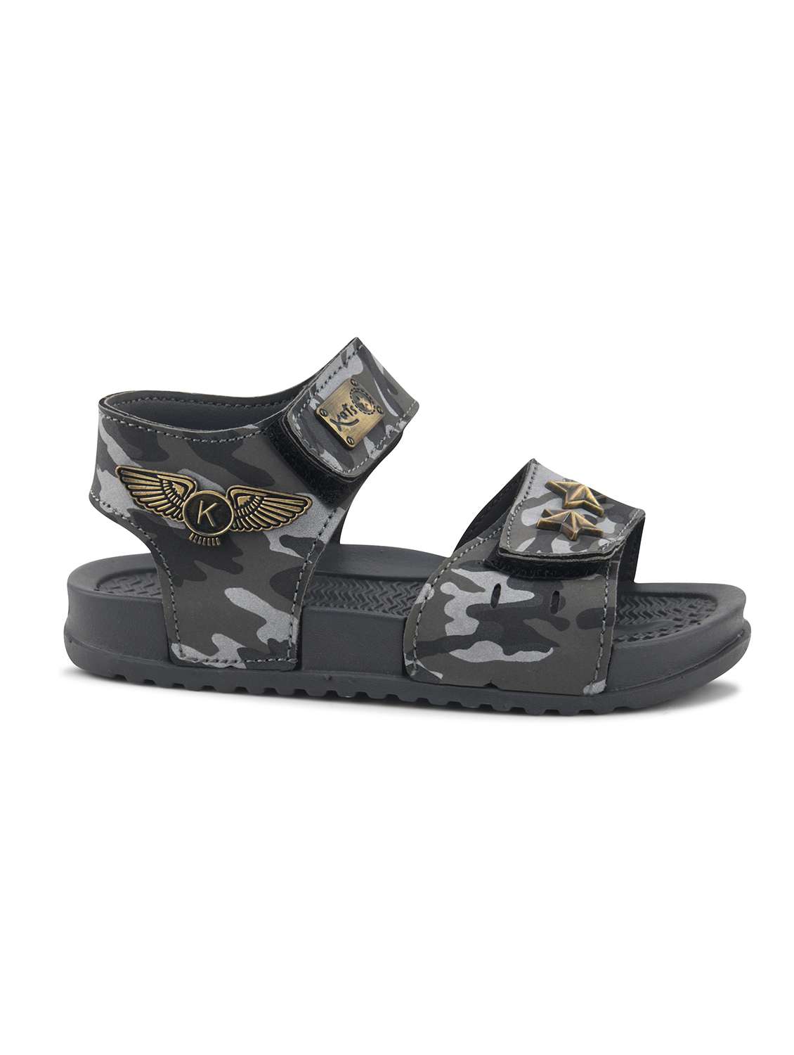 kids grey synthetic floater - 22489637 -  Standard Image - 2