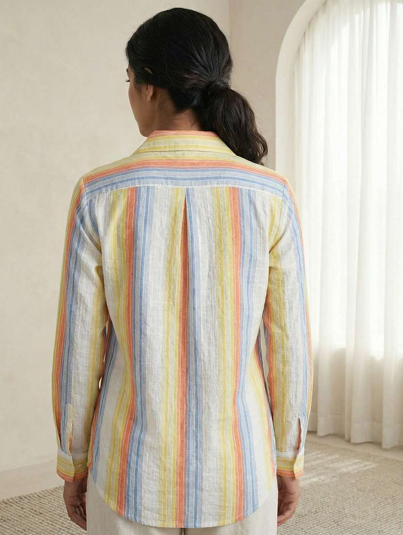 women multi colored cotton regular shirt - 22489734 -  Standard Image - 2
