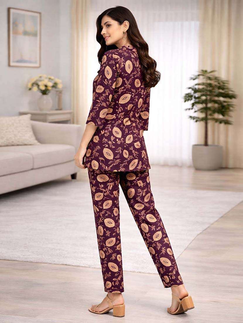 girls floral rayon top and trouser set - 22489791 -  Standard Image - 2