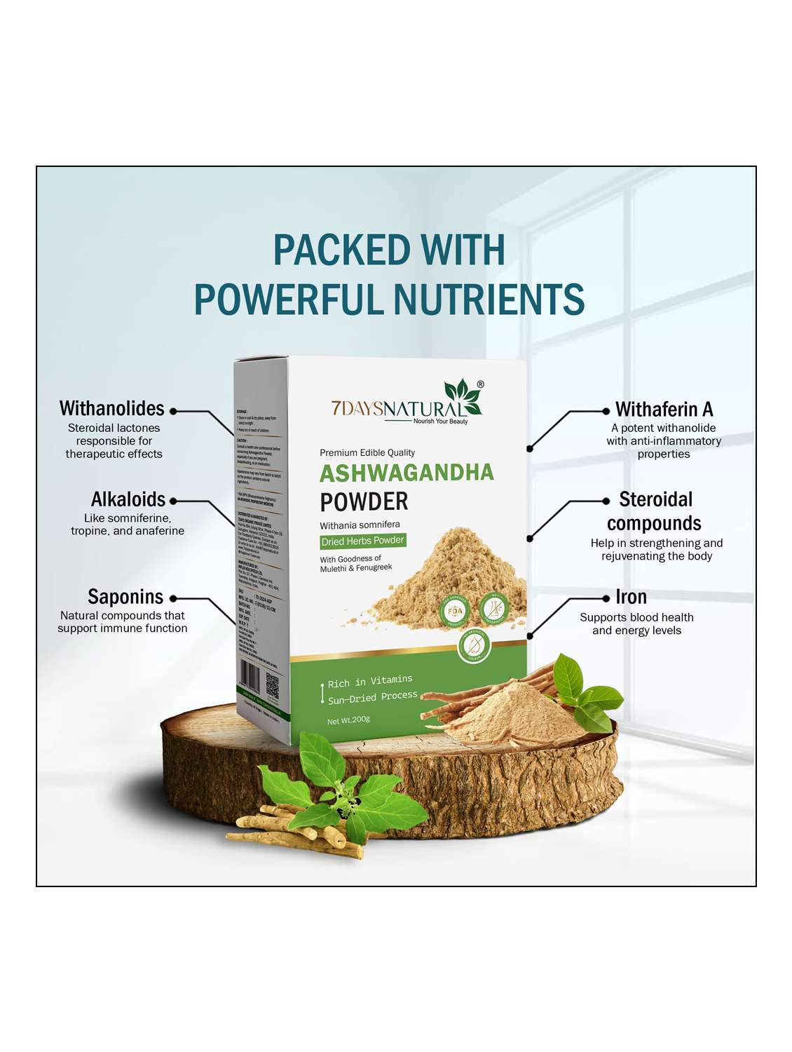 ashwagandha powder - 22489813 -  Standard Image - 2