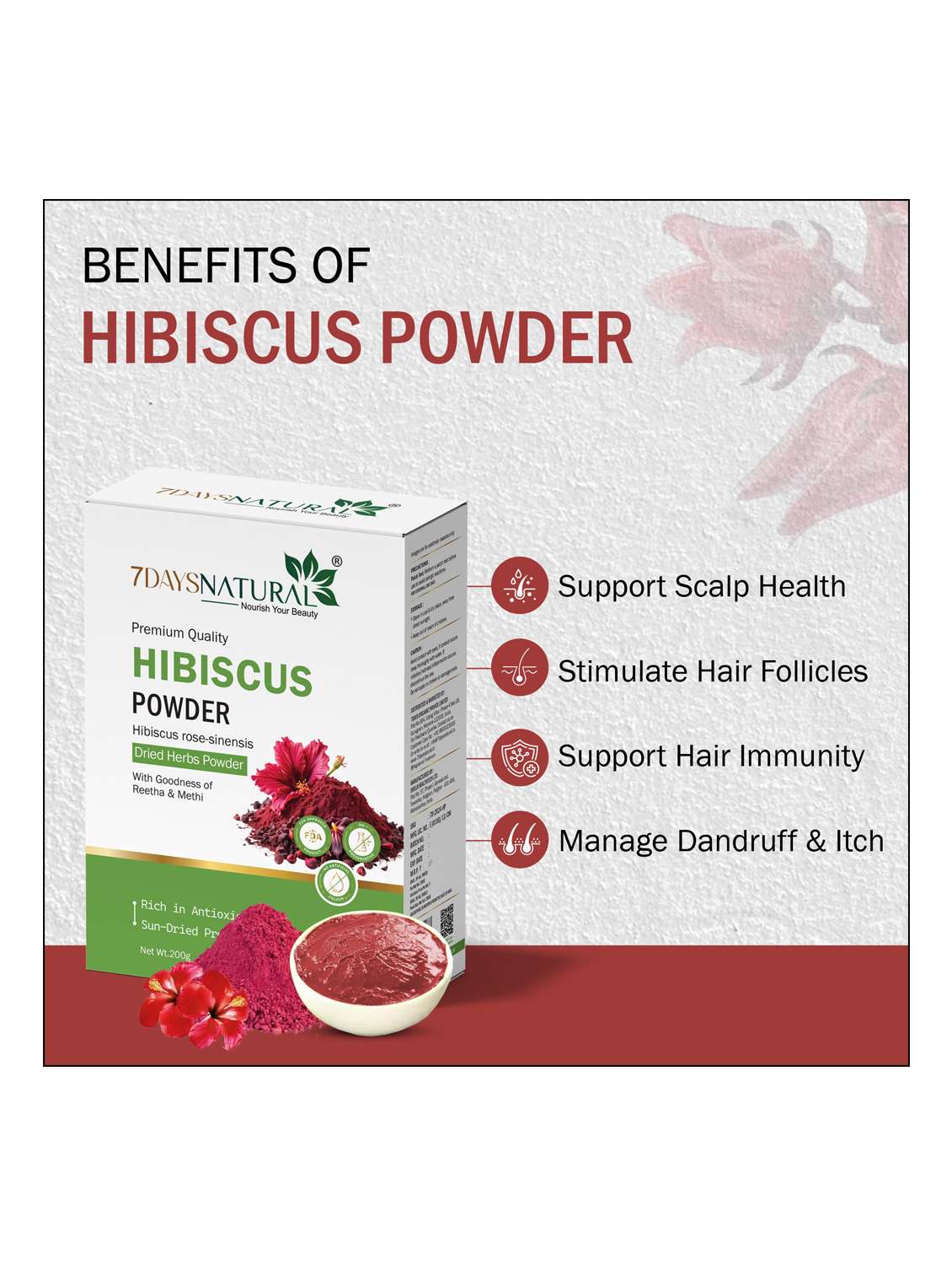 hibicus powder - 22489815 -  Standard Image - 2