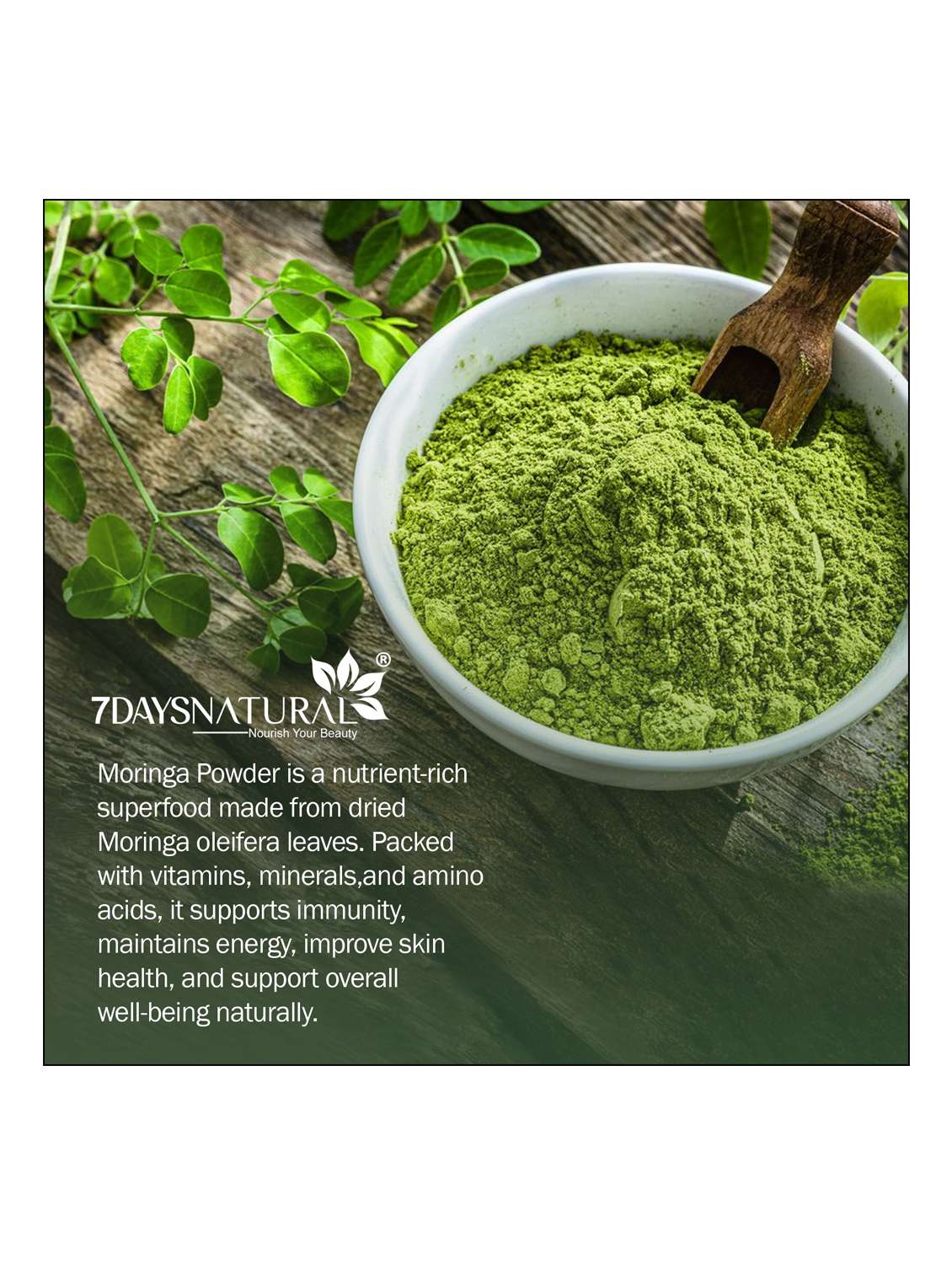 7daysnatural premium edible quality moringa powder - 22489820 -  Standard Image - 2