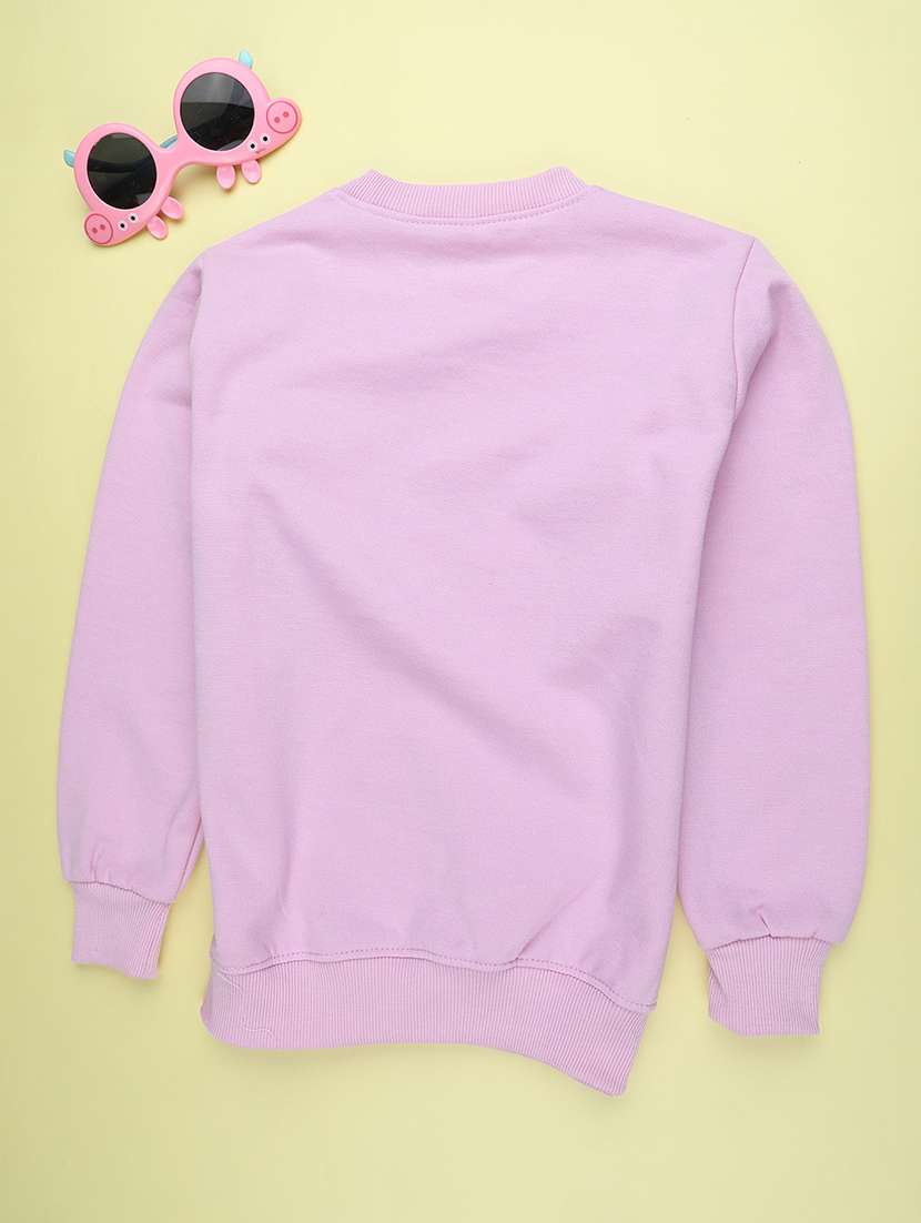 Girls Printed Long Sleeves Regular Fit Sweatshirt - 22490204 -  Standard Image - 2