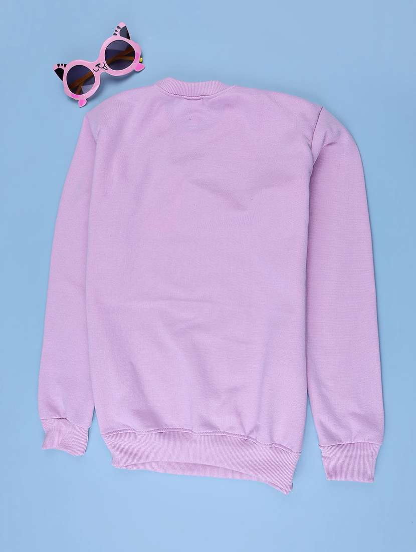 Girls Printed Long Sleeves Regular Fit Sweatshirt - 22490430 -  Standard Image - 2