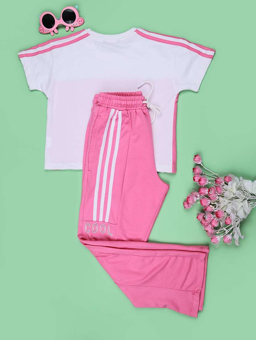 Girls Colourblocked Short Sleeves Active Wear Set - 22490833 -  Standard Image - 2