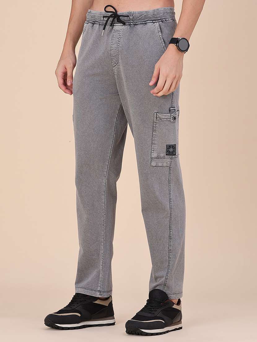Men Solid Mid Rise Regular Fit Cargo - 22491149 -  Standard Image - 2