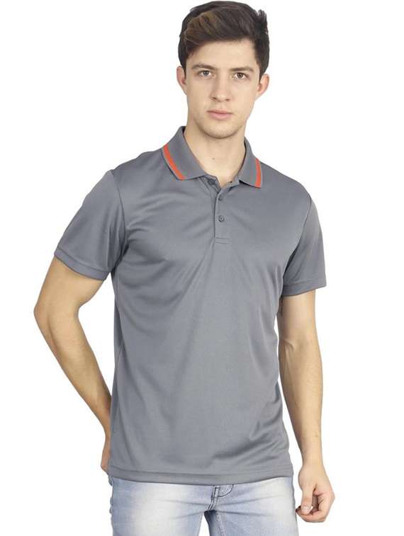 men solid short sleeve regular fit polo t-shirt