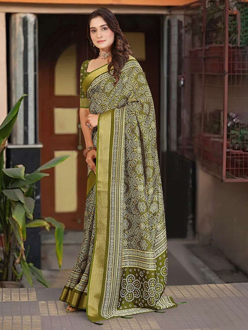 women printed casual wear saree with blouse - 22491564 -  Standard Image - 2