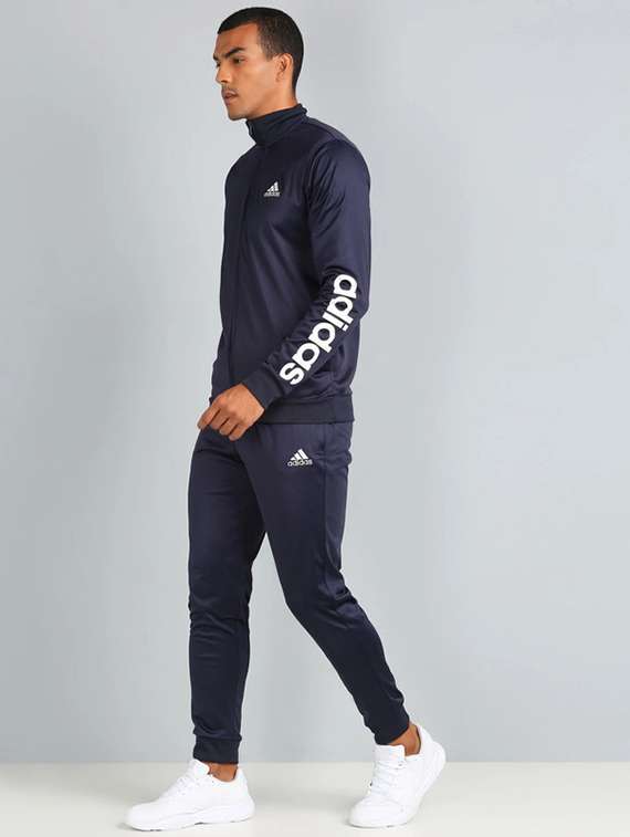 men solid long sleeve full length track suit - 22491806 -  Standard Image - 2
