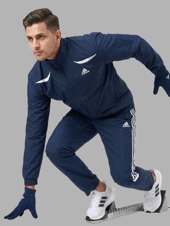 men side striped long sleeve full length track suit - 22491808 -  Standard Image - 2