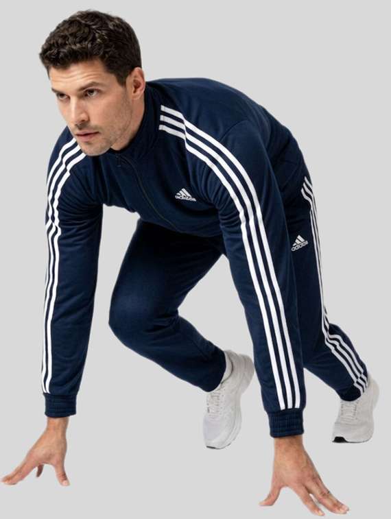 men side striped long sleeve full length track suit - 22491811 -  Standard Image - 2
