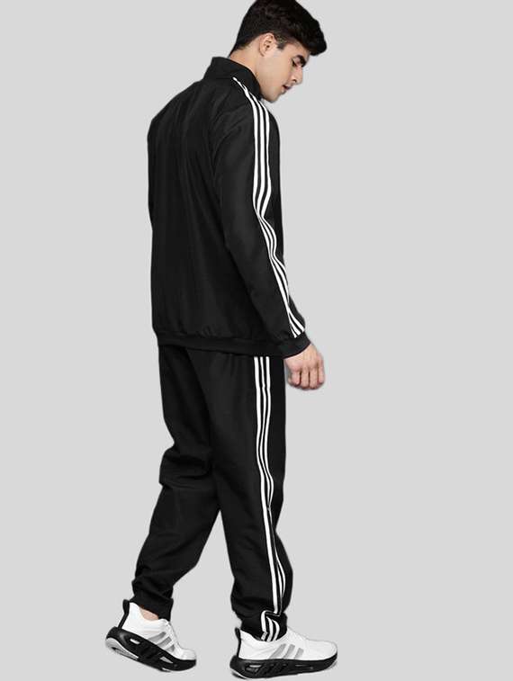 men side striped long sleeve full length track suit - 22491822 -  Standard Image - 2