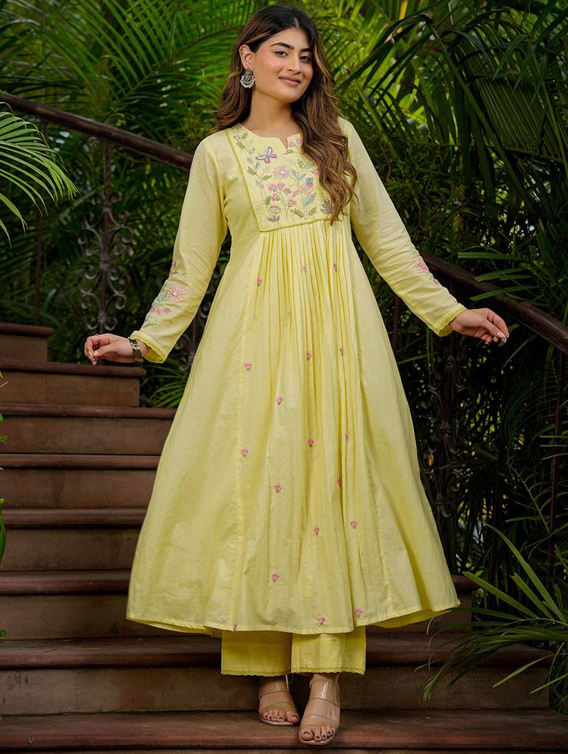 women embroidered long sleeve kurta pant with dupatta set - 22494841 -  Standard Image - 2