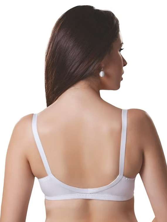 white cotton regular bra - 22494976 -  Standard Image - 2