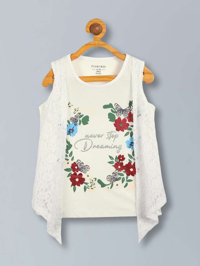 girls multi colored cotton tops top - 22495052 -  Standard Image - 2