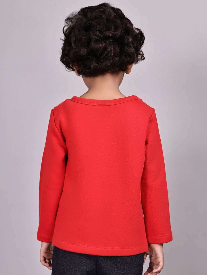 girls red cotton plain jogger - 22495181 -  Standard Image - 2