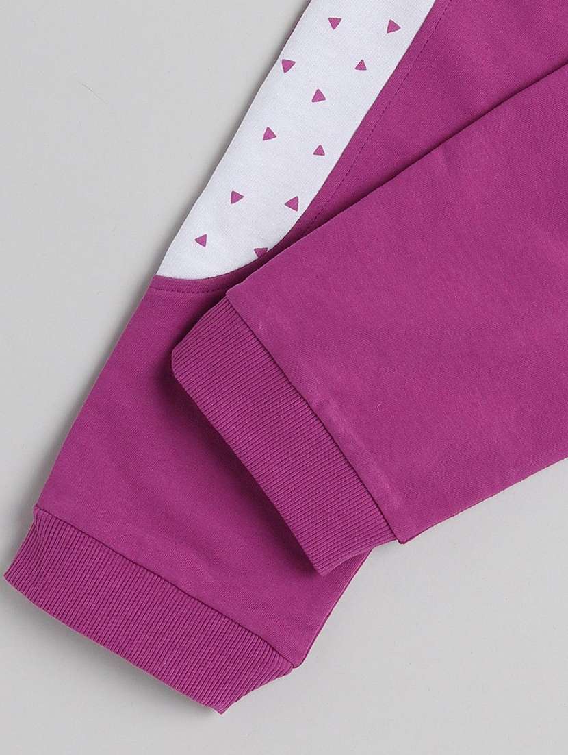 pink printed cotton blend girls trousers - 22495211 -  Standard Image - 2