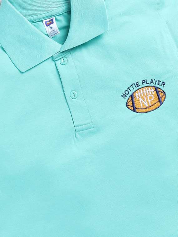 boys embroidered short sleeves polo t-shirt - 22495364 -  Standard Image - 2