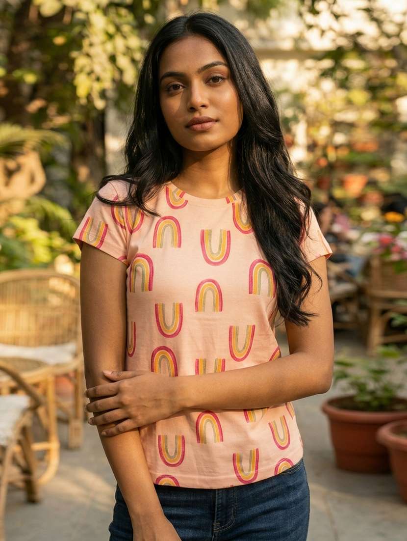 girls cotton blend regular t-shirt - 22495872 -  Standard Image - 2