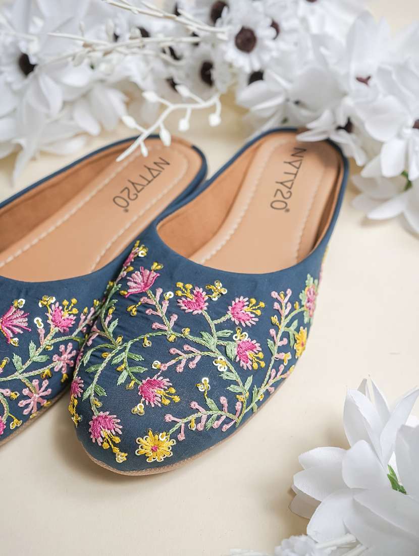 women embroidered slip on mules - 22495900 -  Standard Image - 2
