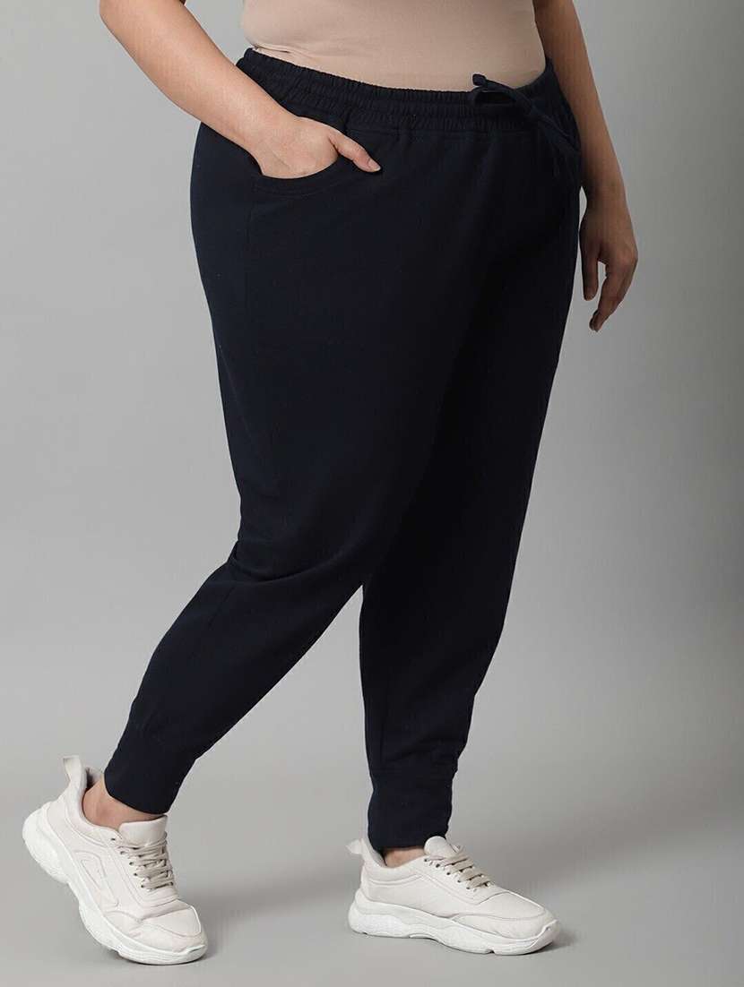 women solid mid rise jogger pant - 22496695 -  Standard Image - 2