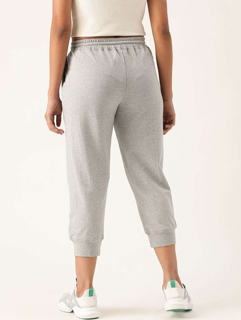 women solid mid rise calf length jogger pant - 22496709 -  Standard Image - 2