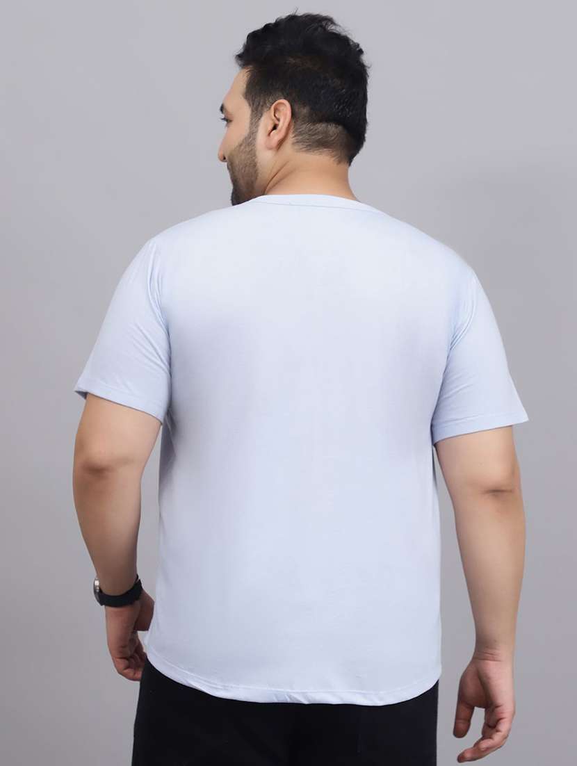 men plus size solid short sleeve regular fit t-shirt - 22497139 -  Standard Image - 2