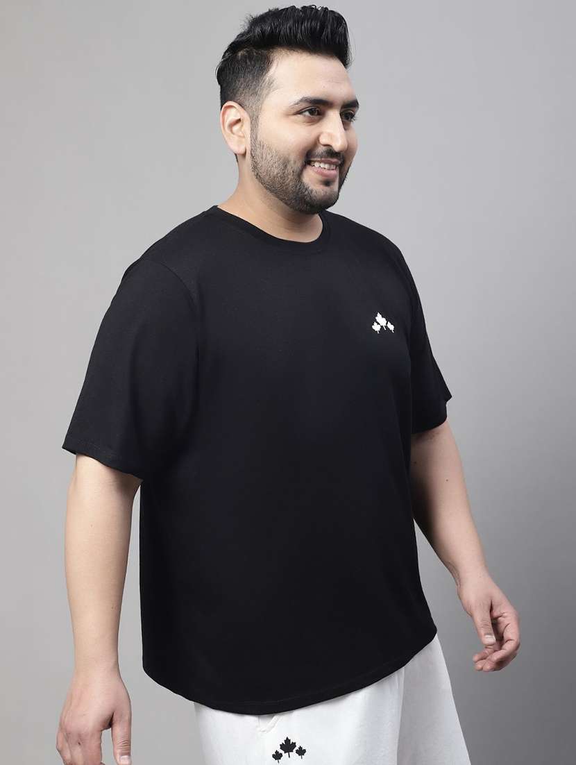 men plus size solid short sleeve regular fit t-shirt - 22497167 -  Standard Image - 2