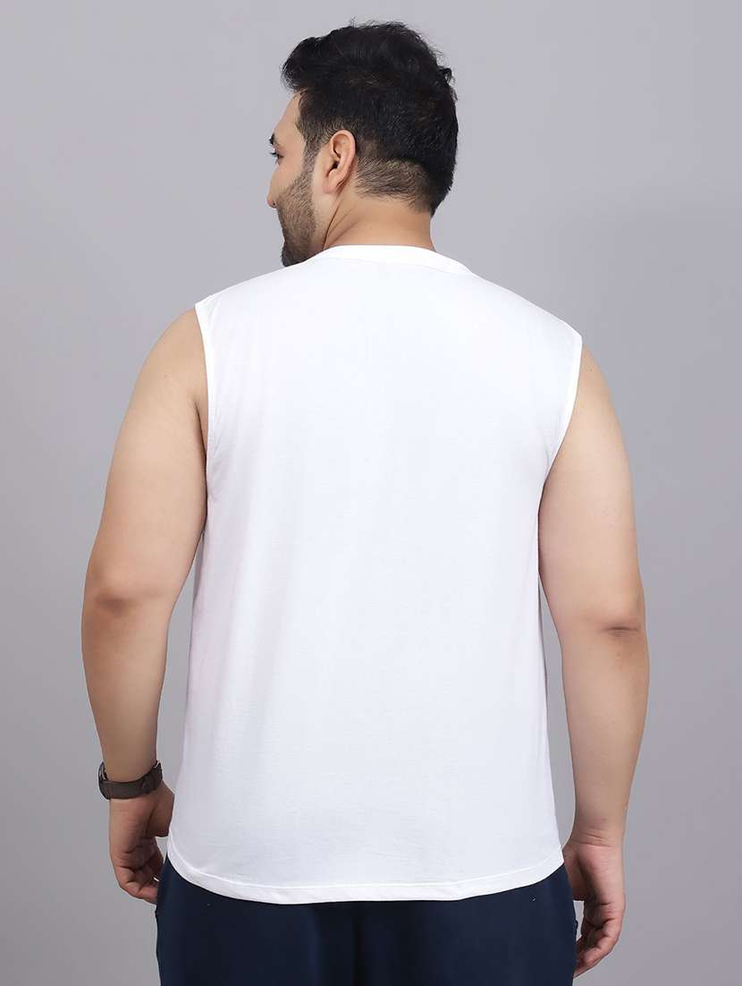 men plus size solid sleeveless regular fit t-shirt - 22497196 -  Standard Image - 2