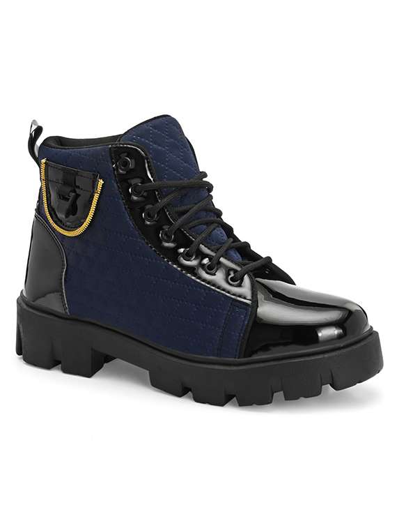 men blue lace up boot - 22497201 -  Standard Image - 2