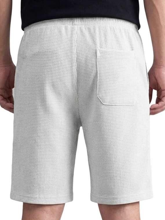 men textured mid rise loose fit short - 22497432 -  Standard Image - 2