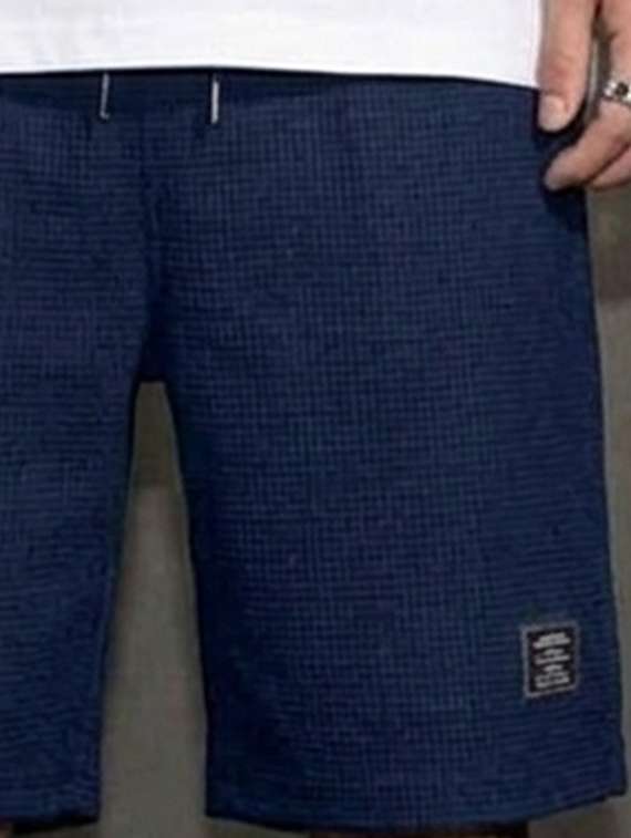 men textured mid rise loose fit short - 22497442 -  Standard Image - 2